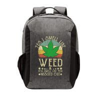 Retro Yes I Smell Like Weed You Smell Like You Missed Out Vector Backpack