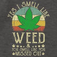 Retro Yes I Smell Like Weed You Smell Like You Missed Out Vector Backpack