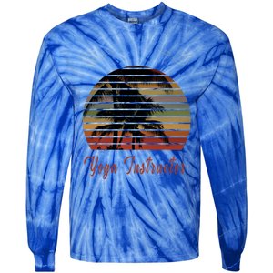 Retired Yoga Instructor Retiret Gift Beach Gift Tie-Dye Long Sleeve Shirt