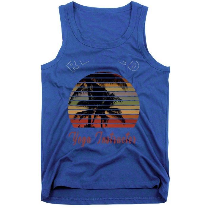 Retired Yoga Instructor Retiret Gift Beach Gift Tank Top