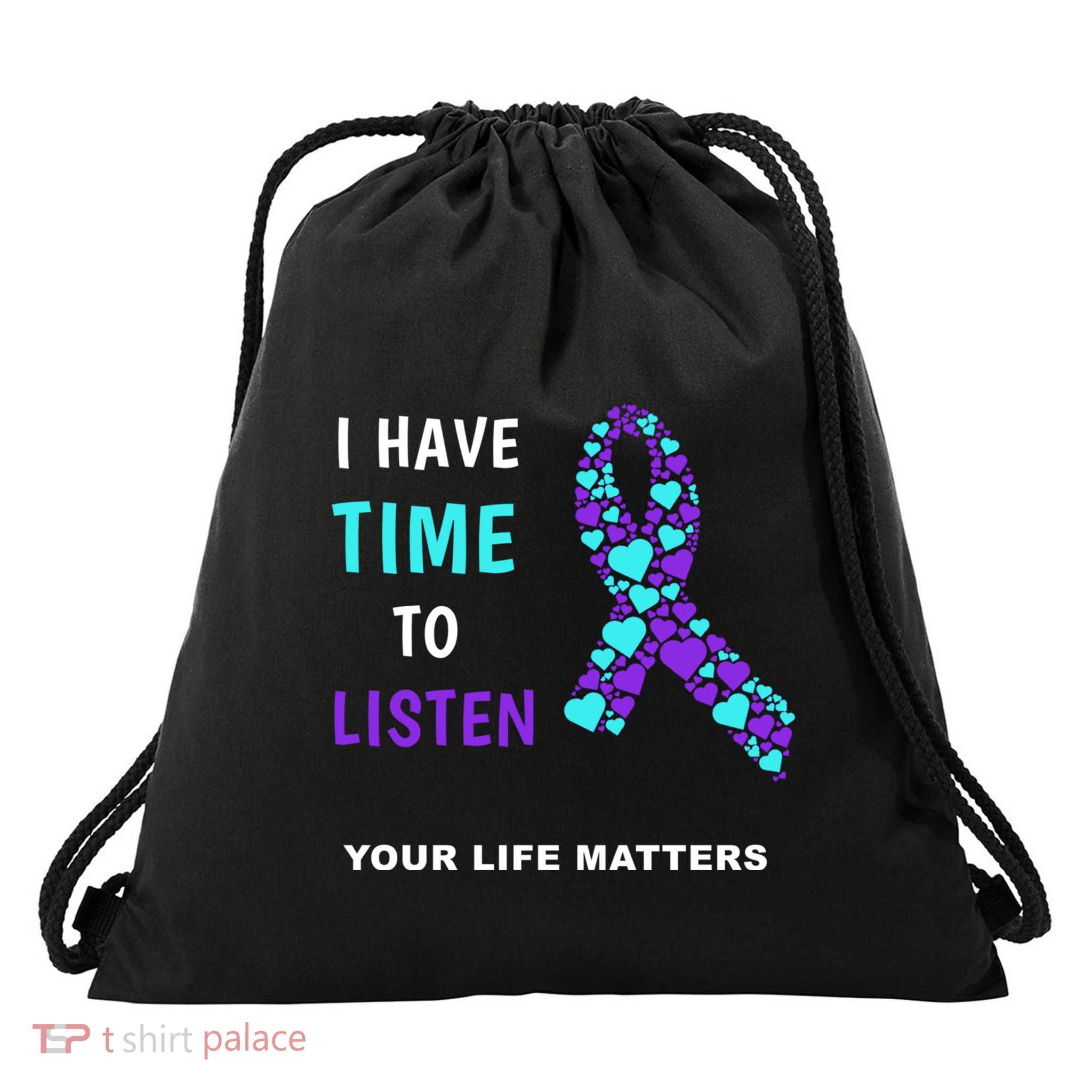 Ribbon Your Life Matters Gift Cool Gift Drawstring Bag