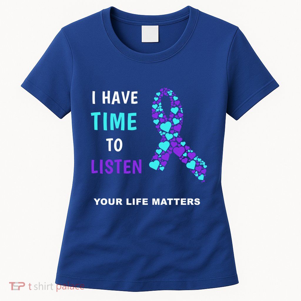 Ribbon Your Life Matters Gift Cool Gift Womens T-Shirt