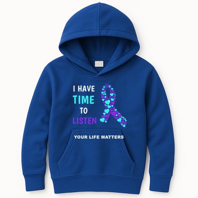 Ribbon Your Life Matters Gift Cool Gift Kids Hoodie
