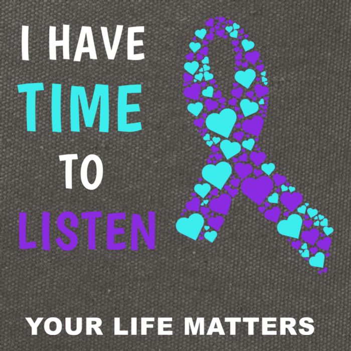 Ribbon Your Life Matters Gift Cool Gift Cotton Canvas Backpack