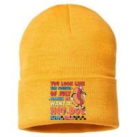 Retro You Look Like The Fourth of July 4th of July Sustainable Knit Beanie