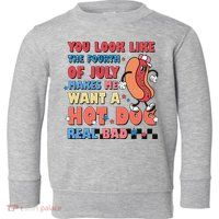 Retro You Look Like The Fourth of July 4th of July Toddler Sweatshirt