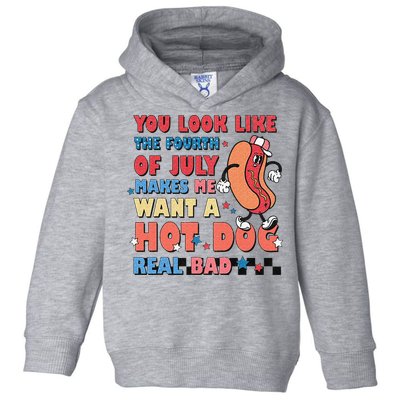 Retro You Look Like The Fourth of July 4th of July Toddler Hoodie