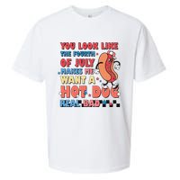 Retro You Look Like The Fourth of July 4th of July Sueded Cloud Jersey T-Shirt