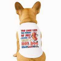 Retro You Look Like The Fourth of July 4th of July Doggie Tank
