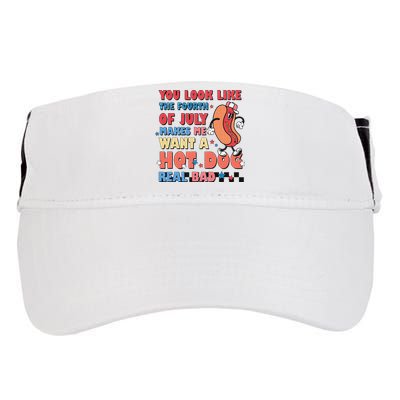 Retro You Look Like The Fourth of July 4th of July Adult Drive Performance Visor