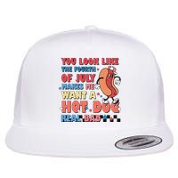 Retro You Look Like The Fourth of July 4th of July Flatbill Hat
