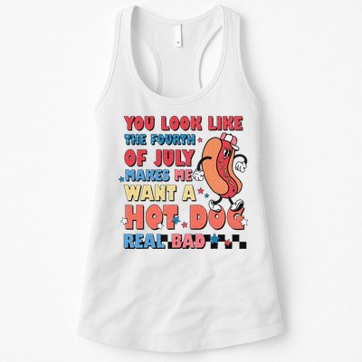 Retro You Look Like The Fourth of July 4th of July Womens Tank Top