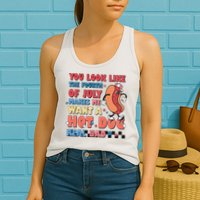 Retro You Look Like The Fourth of July 4th of July Womens Tank Top