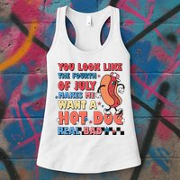 Retro You Look Like The Fourth of July 4th of July Womens Tank Top