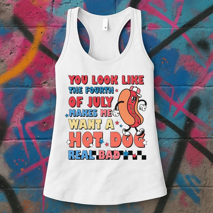 Retro You Look Like The Fourth of July 4th of July Womens Tank Top
