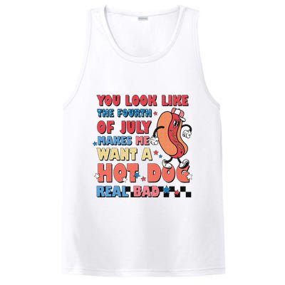Retro You Look Like The Fourth of July 4th of July PosiCharge Competitor Tank