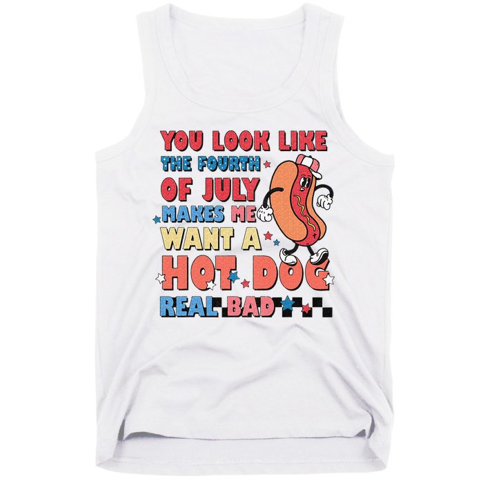 Retro You Look Like The Fourth of July 4th of July Tank Top