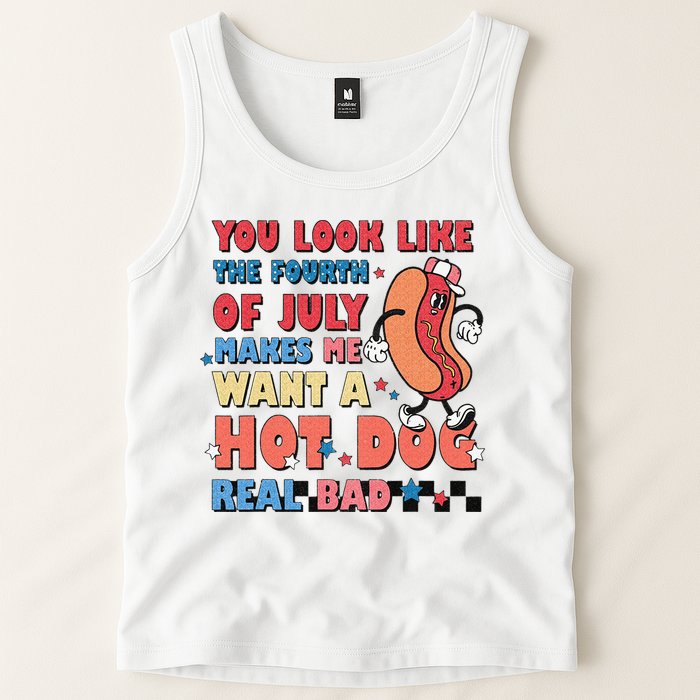 Retro You Look Like The Fourth of July 4th of July Tank Top