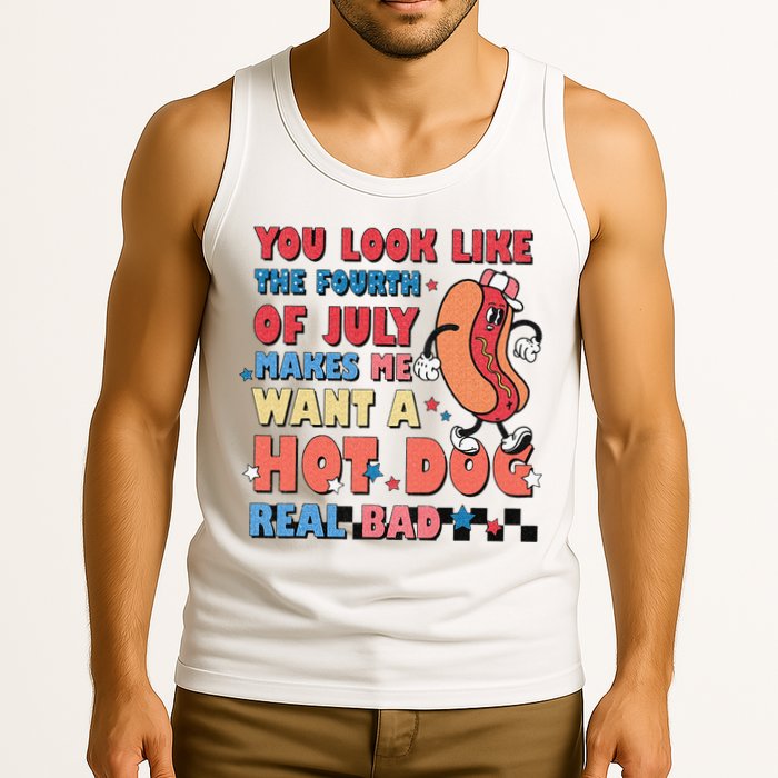 Retro You Look Like The Fourth of July 4th of July Tank Top