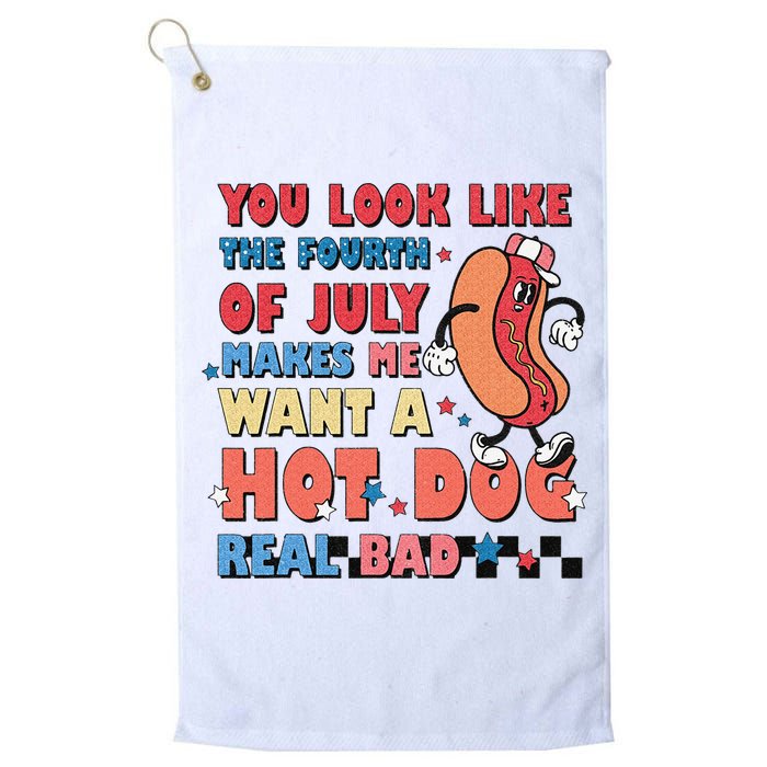 Retro You Look Like The Fourth of July 4th of July Golf Towel