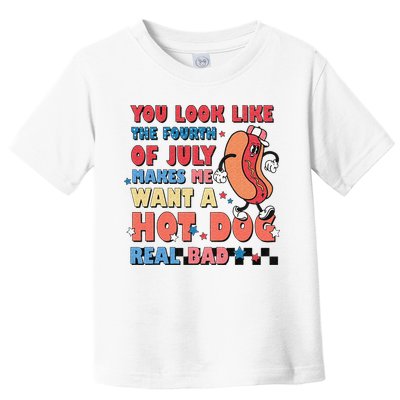 Retro You Look Like The Fourth of July 4th of July Toddler T-Shirt