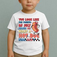 Retro You Look Like The Fourth of July 4th of July Toddler T-Shirt