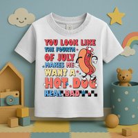Retro You Look Like The Fourth of July 4th of July Toddler T-Shirt