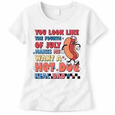 Retro You Look Like The Fourth of July 4th of July Womens T-Shirt
