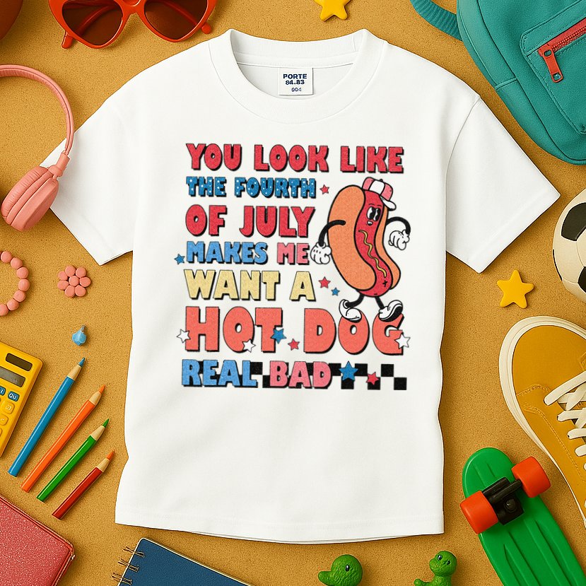 Retro You Look Like The Fourth of July 4th of July Kids T-Shirt