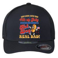 Retro You Look Like The 4th Of July Makes Me Want A Hot Dog Real Bad Flexfit Unipanel Trucker Cap