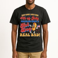 Retro You Look Like The 4th Of July Makes Me Want A Hot Dog Real Bad Tall T-Shirt