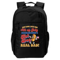 Retro You Look Like The 4th Of July Makes Me Want A Hot Dog Real Bad Backpack