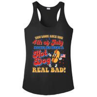 Retro You Look Like The 4th Of July Makes Me Want A Hot Dog Real Bad Ladies PosiCharge Competitor Racerback Tank