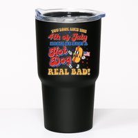 Retro You Look Like The 4th Of July Makes Me Want A Hot Dog Real Bad Tumbler