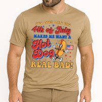 Retro You Look Like The 4th Of July Makes Me Want A Hot Dog Real Bad Performance Shirt