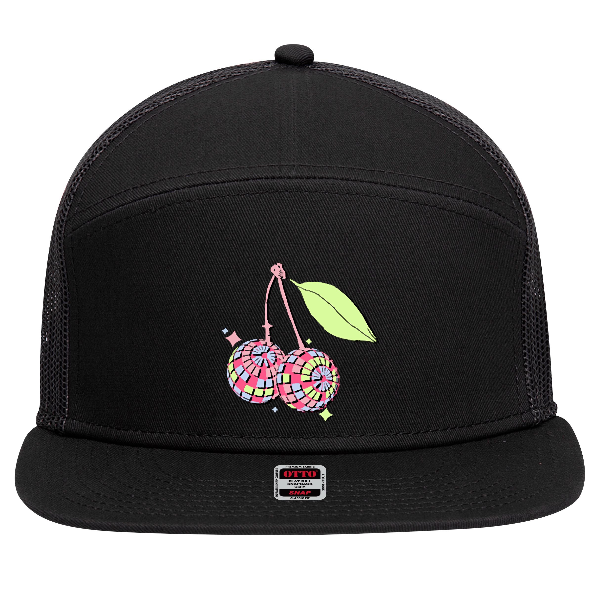 Romanticize Your Life Beach Aesthetic 7 Panel Mesh Trucker Snapback Hat