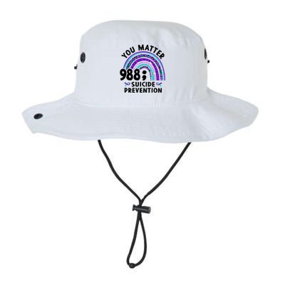 Rainbow You Matter 988 Suicide Prevention Awareness Ribbon Legacy Cool Fit Booney Bucket Hat