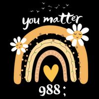 Rainbow You Matter 988 Suicide Prevention Awareness Ribbon Gift City Backpack