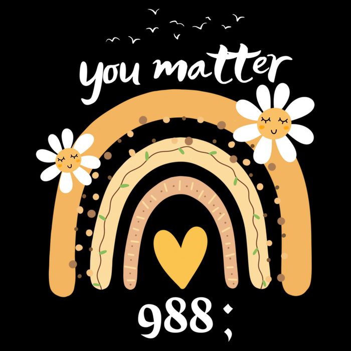 Rainbow You Matter 988 Suicide Prevention Awareness Ribbon Gift City Backpack