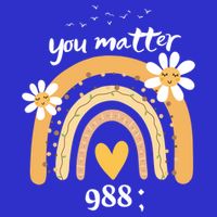 Rainbow You Matter 988 Suicide Prevention Awareness Ribbon Gift Toddler Long Sleeve Shirt