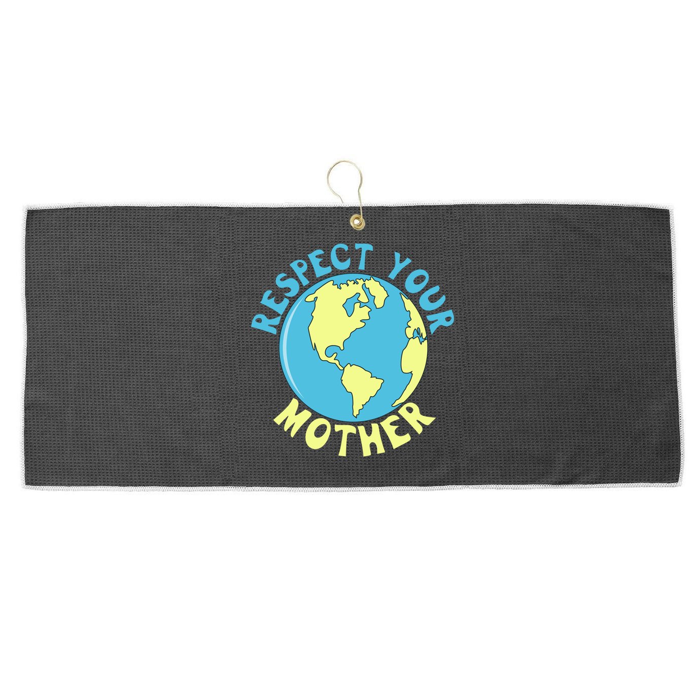 Respect Your Mother Earth Mother Earth Day Great Gift Large Microfiber Waffle Golf Towel