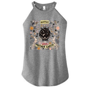 Respect Your Mother Earth Care For The Planet Earth Day Cool Gift Women's Perfect Tri Rocker Tank