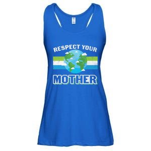 Respect Your Mother Earth Save Our Climate Change Earth Day Great Gift Ladies Essential Flowy Tank