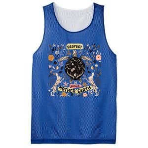 Respect Your Mother Earth Care For The Planet Earth Day Gift Mesh Reversible Basketball Jersey Tank