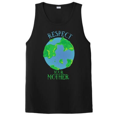 Respect Your Mother Earth Day Artistic Earth PosiCharge Competitor Tank