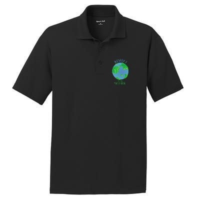 Respect Your Mother Earth Day Artistic Earth PosiCharge RacerMesh Polo