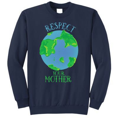 Respect Your Mother Earth Day Artistic Earth Sweatshirt