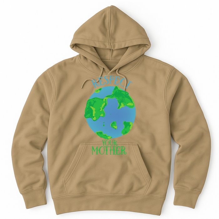 Respect Your Mother Earth Day Artistic Earth Hoodie