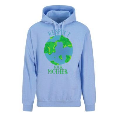 Respect Your Mother Earth Day Artistic Earth Unisex Surf Hoodie