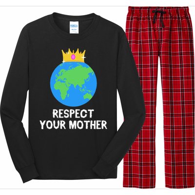 RESPECT YOUR MOTHER Earth Day Every Day Gifts 2 Long Sleeve Pajama Set